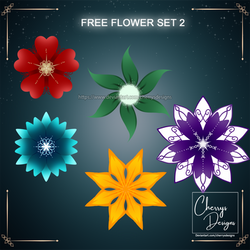 FREE TO USE - Flower Set 2