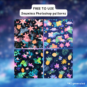 F2U - Seamless PS pattern set: Tropical Nights