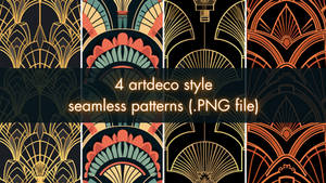 (F2U) Seamless Pattern Set - Artdeco