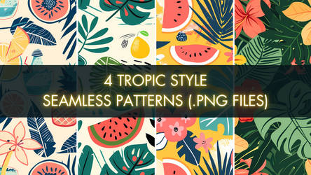 (FREE TO USE) Seamless Patterns: Tropic Style