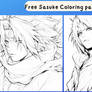 (FREE TO USE) Sasuke Coloring pages