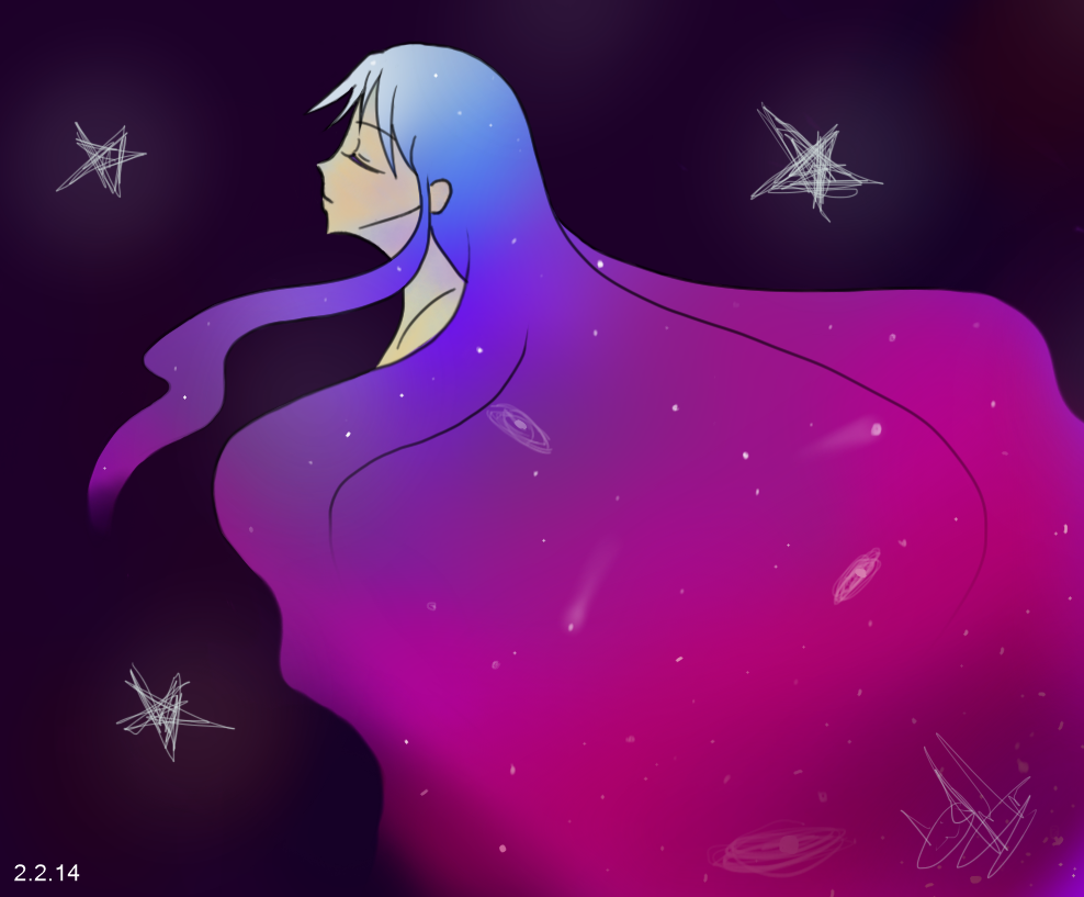 Galaxy Girl by KonoKat4 on DeviantArt