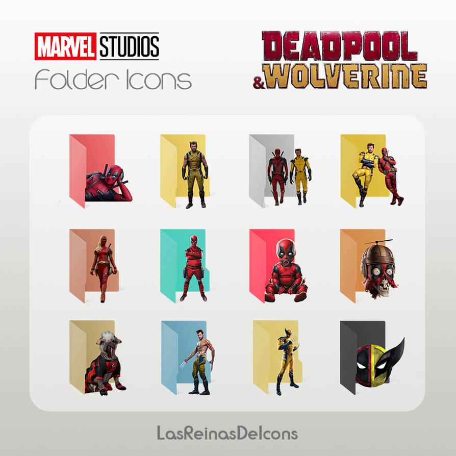 Deadpool and Wolverine Folder Icons by LasReinasDeIcons on DeviantArt