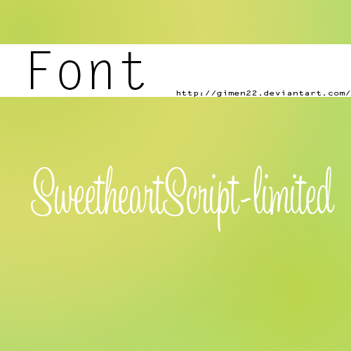 Font-SweetheartScript-limited by gimen22 on DeviantArt