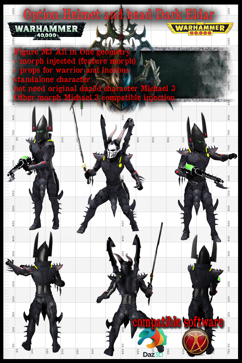 dark eldar warrior for M3 bonus cloth for incubus by jibicoco