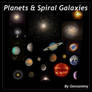 Planets and Spiral Galaxies