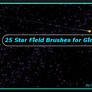 25 Star Field Brushes for Gimp