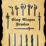 Gimp Weapons Brushes