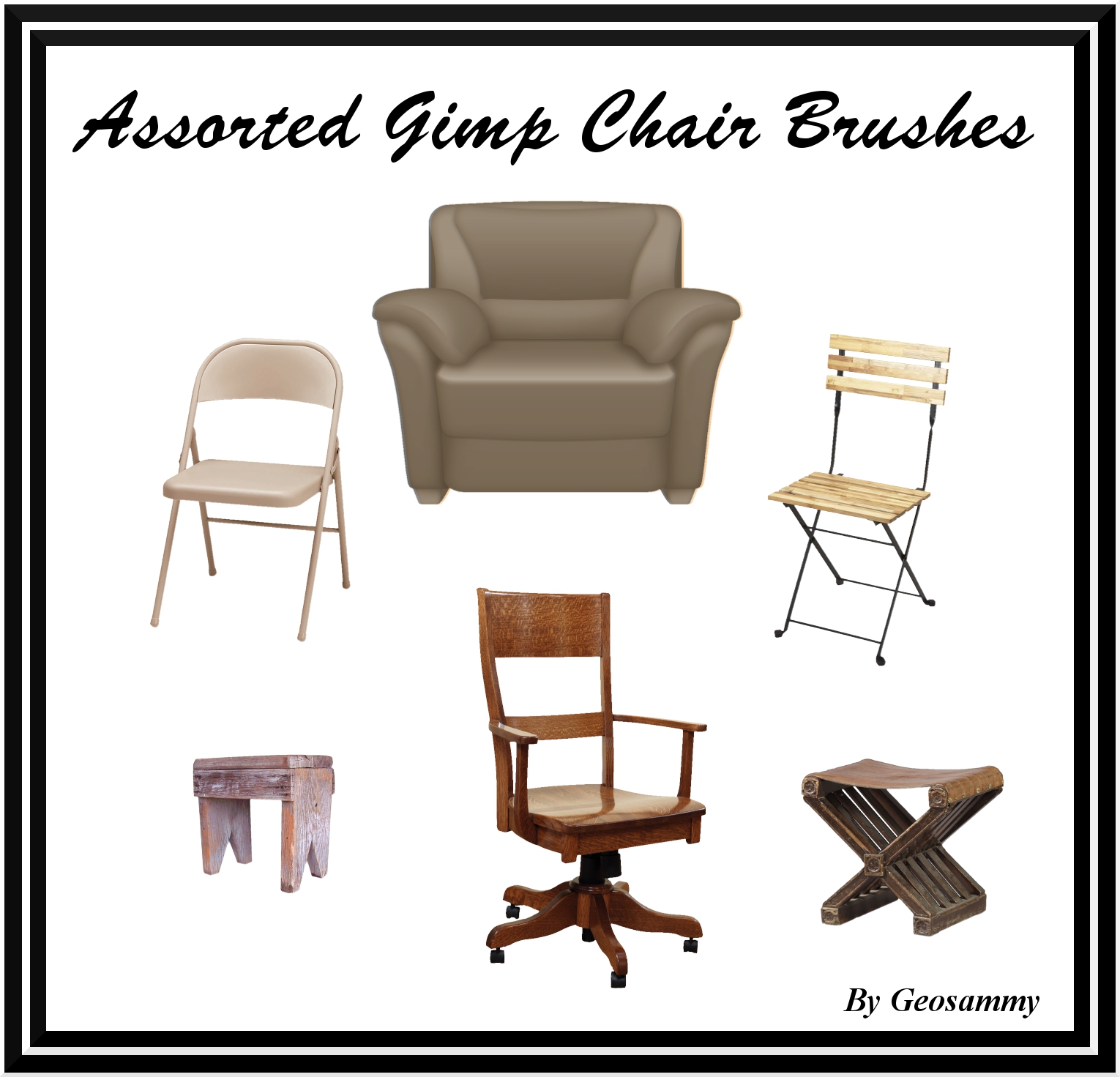 Gimp Assorted Chair Brushes by Geosammy on DeviantArt