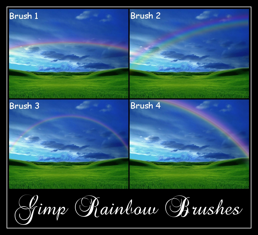 Gimp Rainbow Brushes