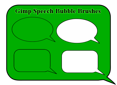 Gimp Speech Bubble Brushes