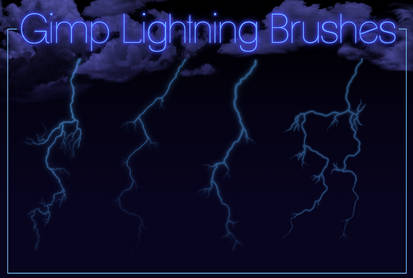 Gimp Lightning Brushes By Geosammy