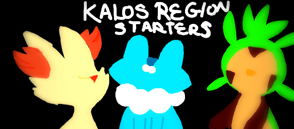 Kalos Region pokemon starters