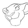 Free Lioness Head Lines