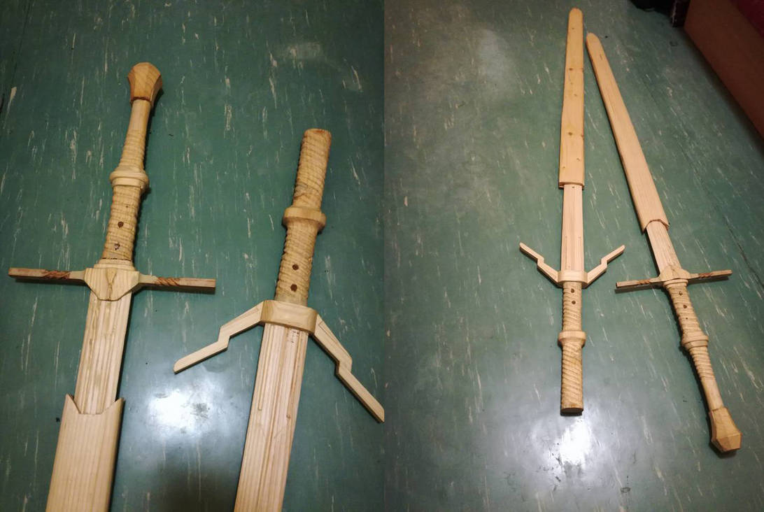 The Witcher 3 Steel and Silver sword replicas by GregPoTioN on DeviantArt
