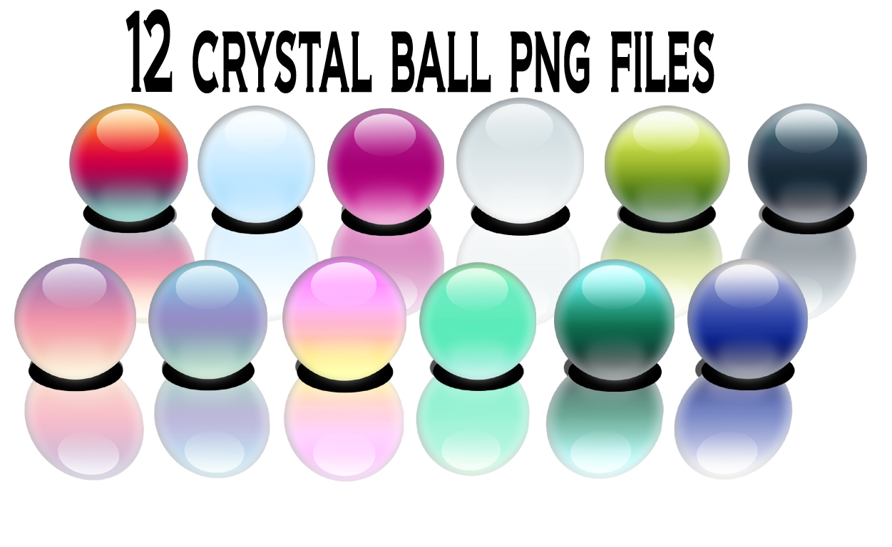 12 crystal ball png files