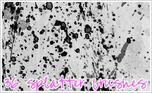 Brushes: SPLATTER