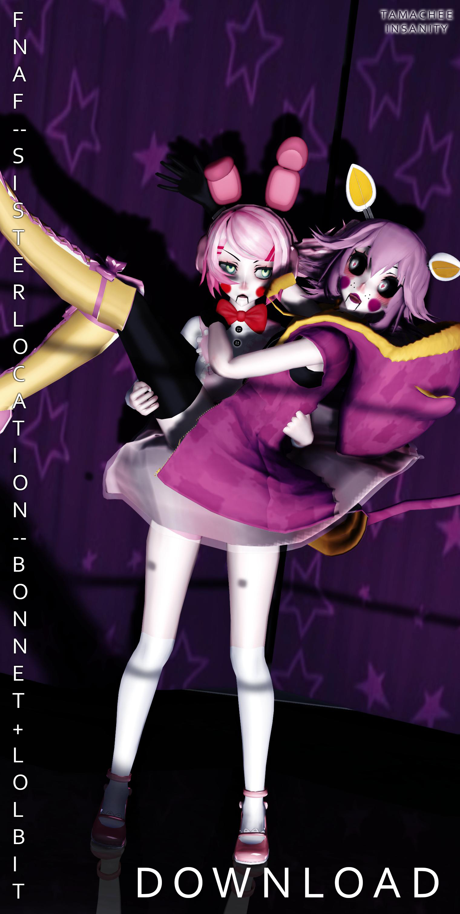 {MMD x FnaF: SL} Bonnet and Lolbit [DOWNLOAD]