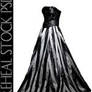 stripped_gown