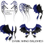 Dark Wing Brushes by WitsResources
