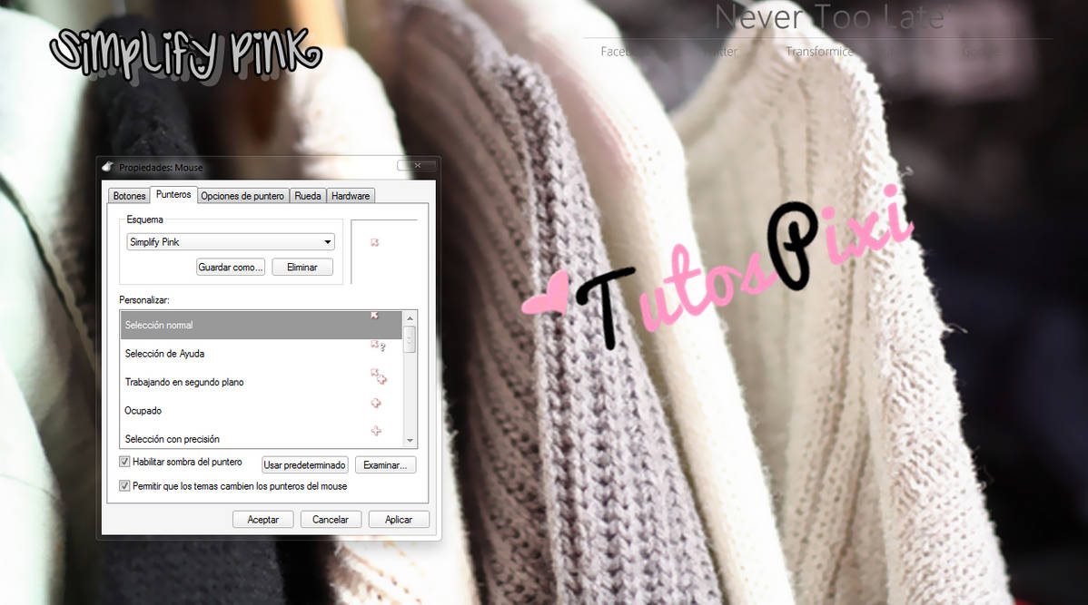 Cursor Simplify Pink by TutosPixi on DeviantArt
