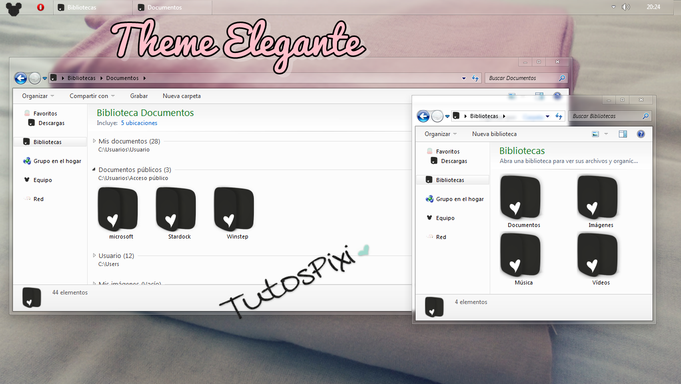 Tema Iconpackager Elegante