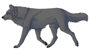 Free Wolf Lineart V2