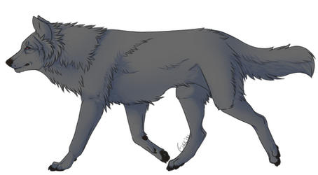 Free Wolf Lineart V2