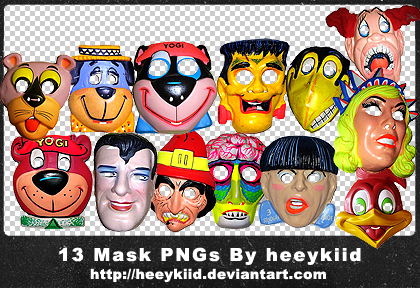 13 Mask PNGs By heeykiid