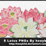 8 Lotus PNGs By heeykiid