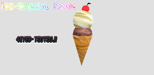 MMD - ice cream cone ~ DOWNLOAD by Mami-Tom0e