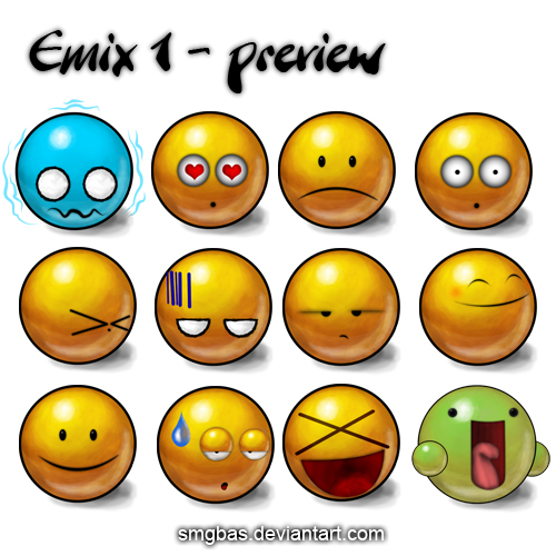 Emix 1 emoticons pack