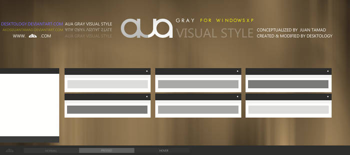 AuA gray Visual style by Desktology, visual art
