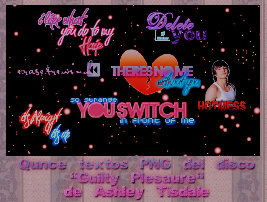 Textos PNG del Disco de Ashley