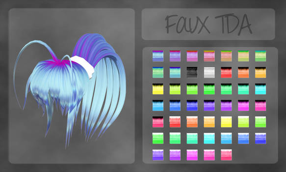 Faux TDA hair texture