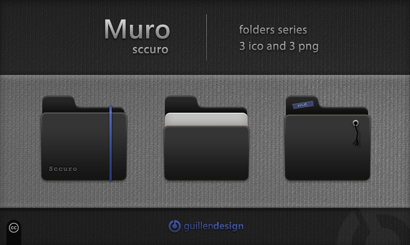 MURO SCCURO Folders by GuillenDesign