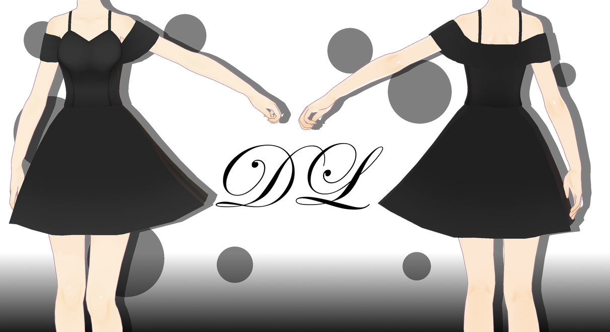 MMD - Elegant Black Dress Download ::. by AneCoco on DeviantArt