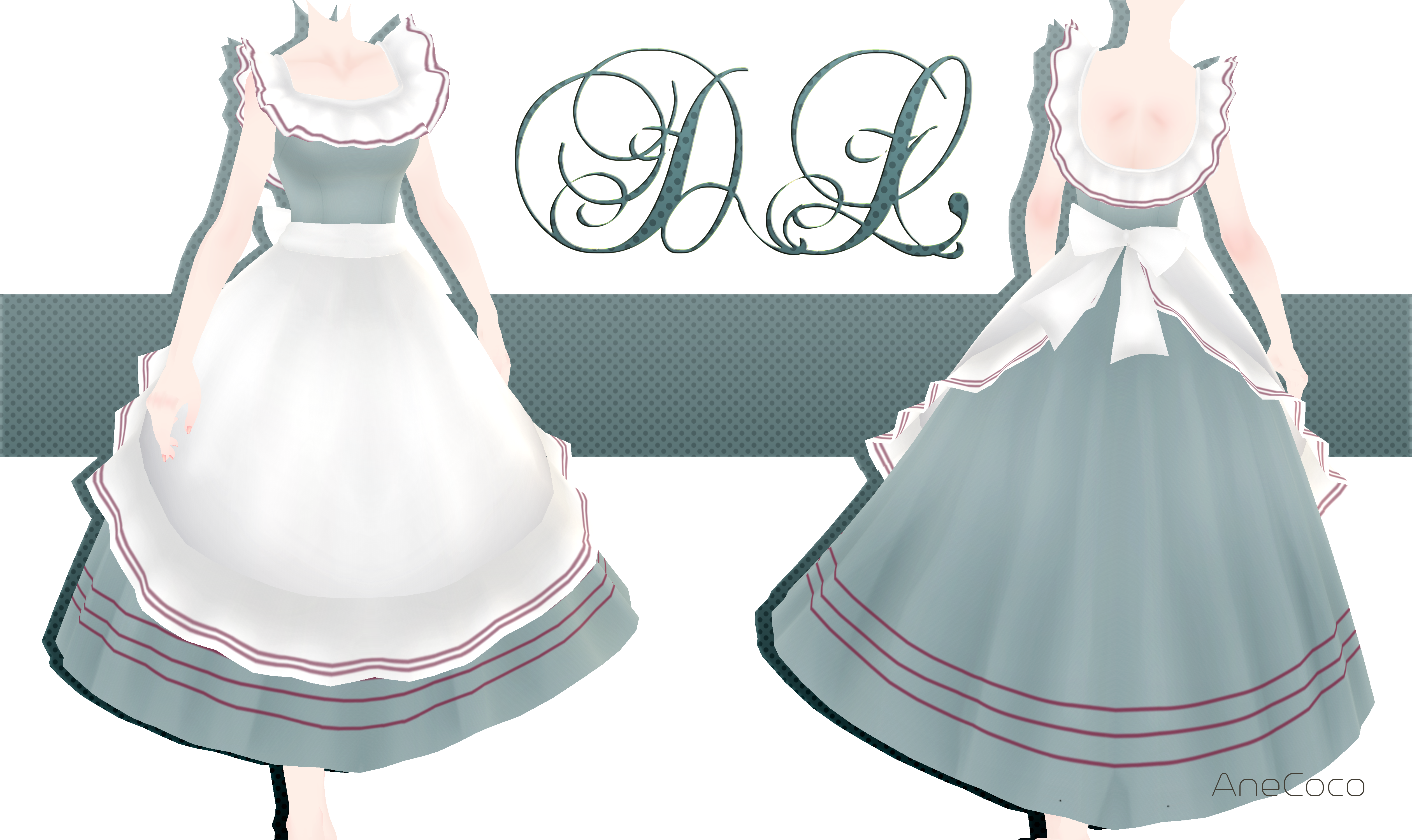 .:: MMD - Vintage Apron Dress DOWNLOAD ::. by AneCoco