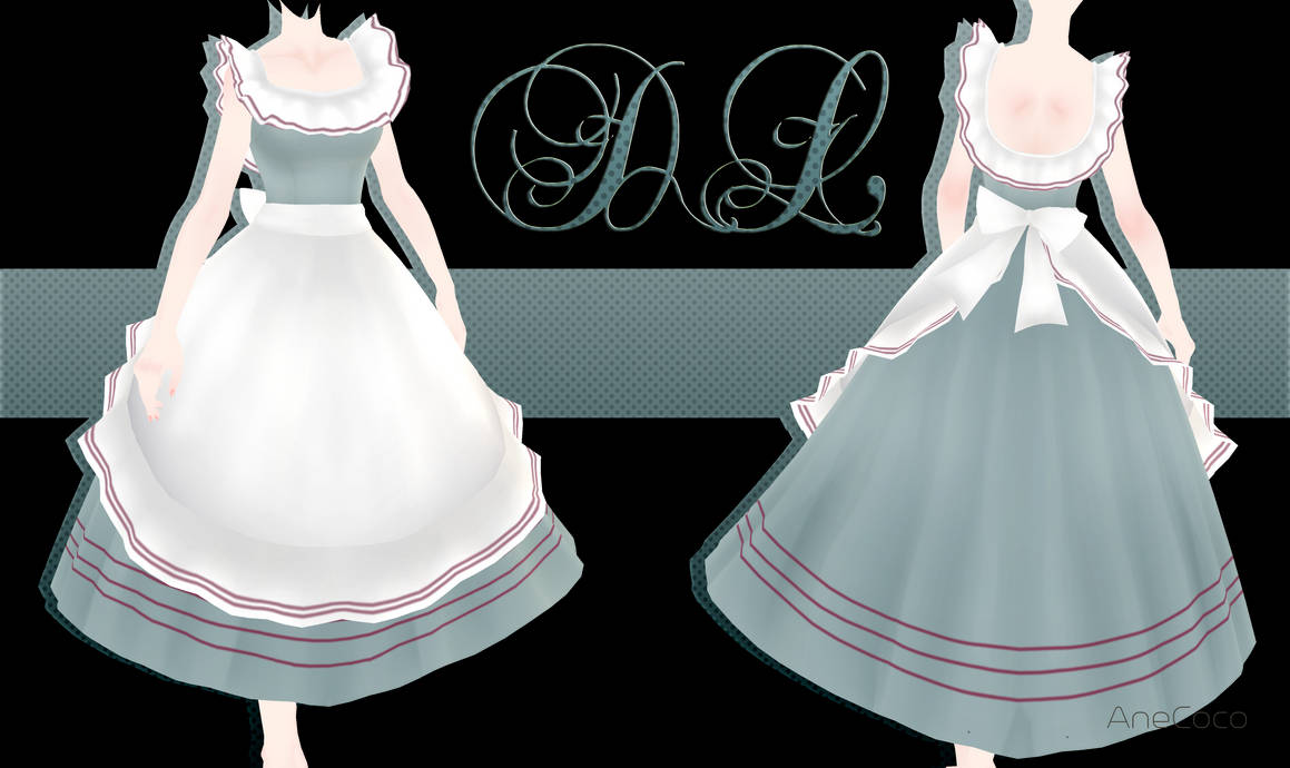 .:: MMD - Vintage Apron Dress DOWNLOAD ::. by AneCoco