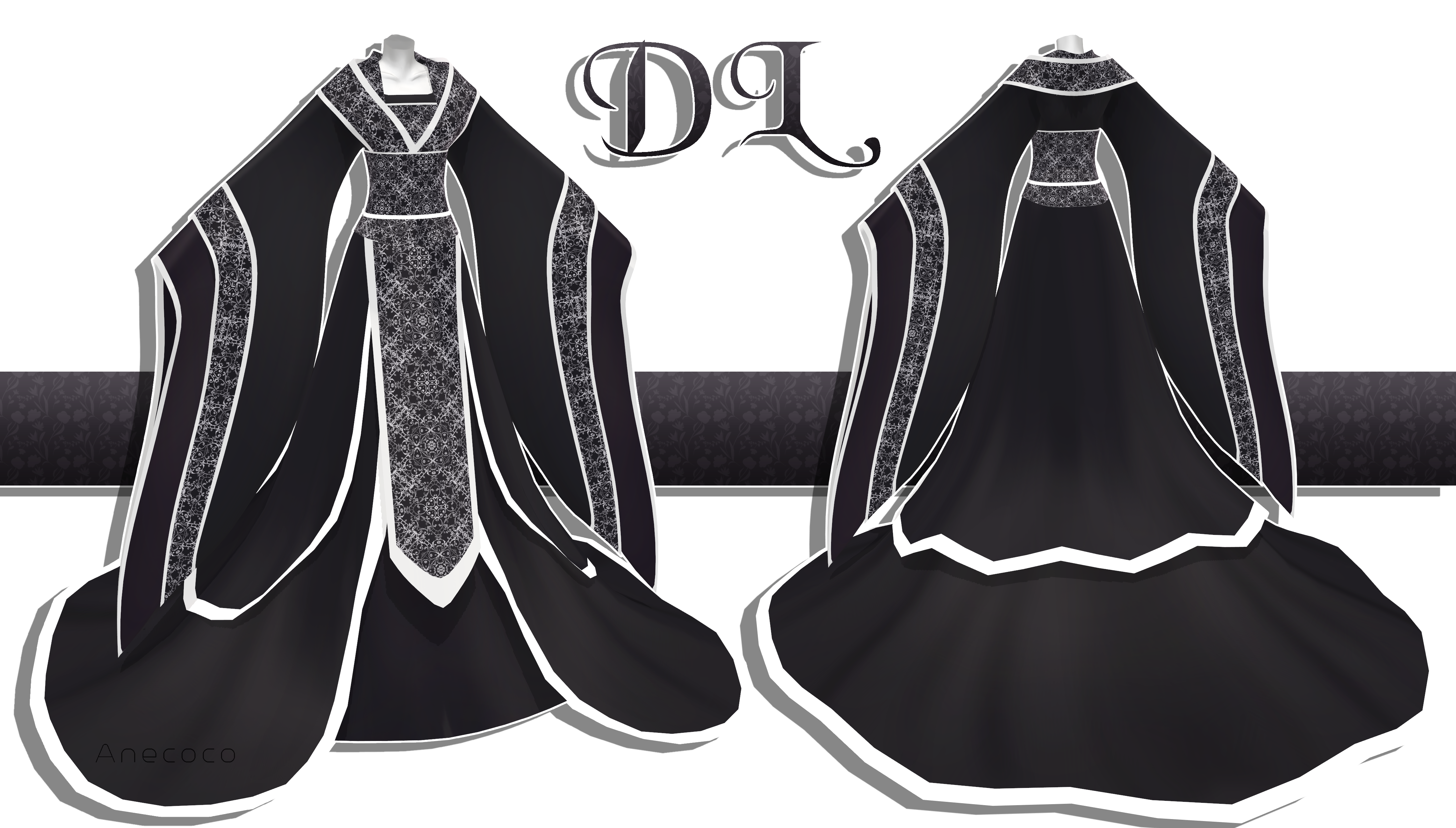 .:: MMD - Black Hanfu DOWNLOAD ::.