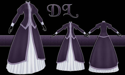 .:: MMD - Purple dress DOWNLOAD ::.