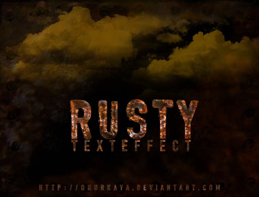 Rusty Text Effect