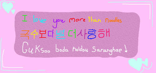 Learn Korean~ (Love quotes~!)