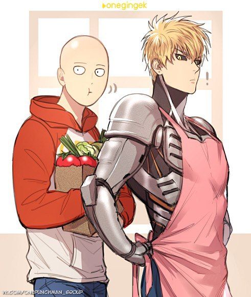 Saitama X Genos Hentai