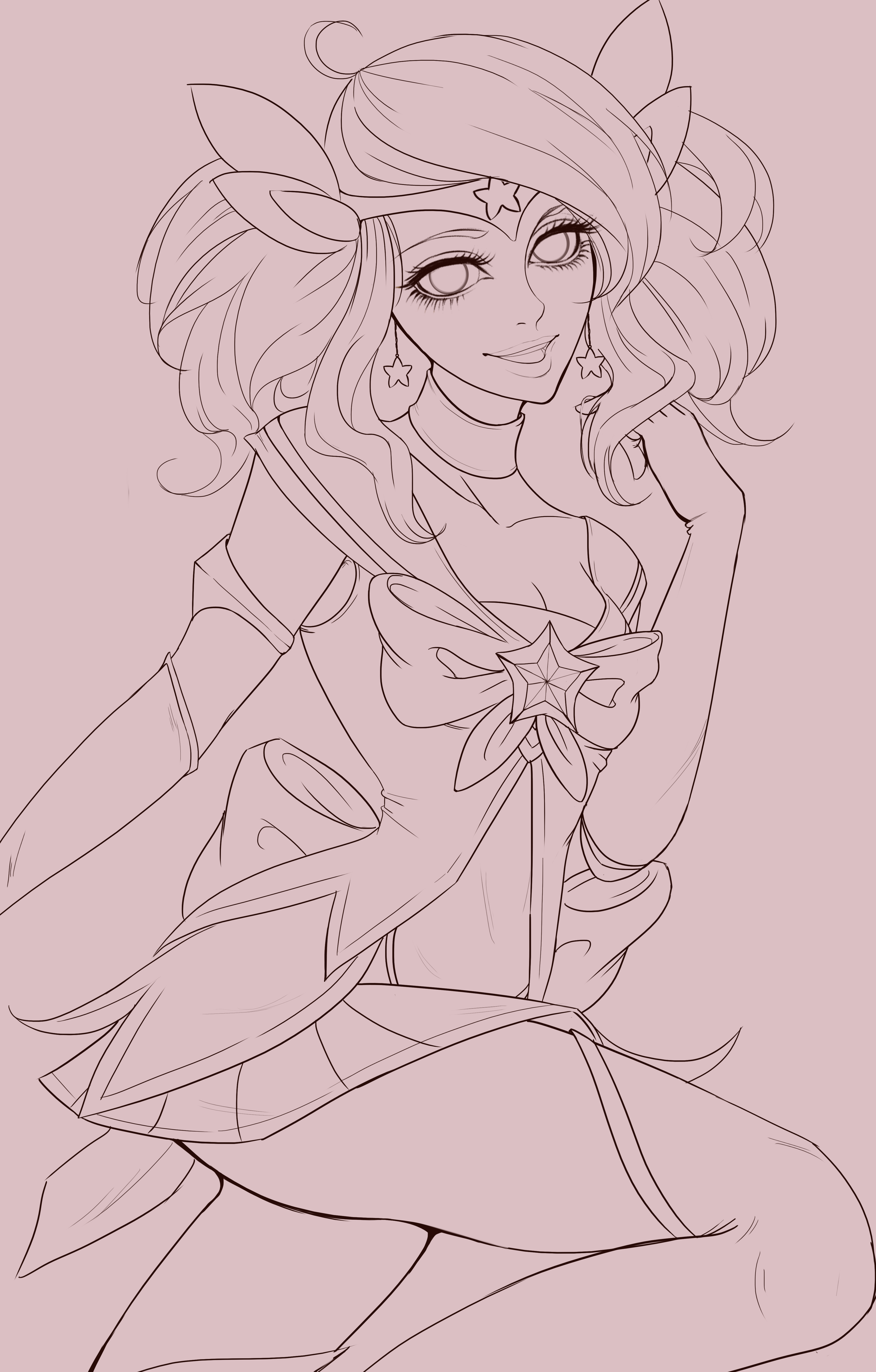 Lux Star Guardian Lineart