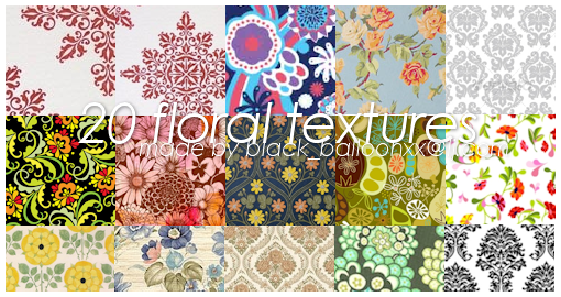 20 100x100 Floral Textures