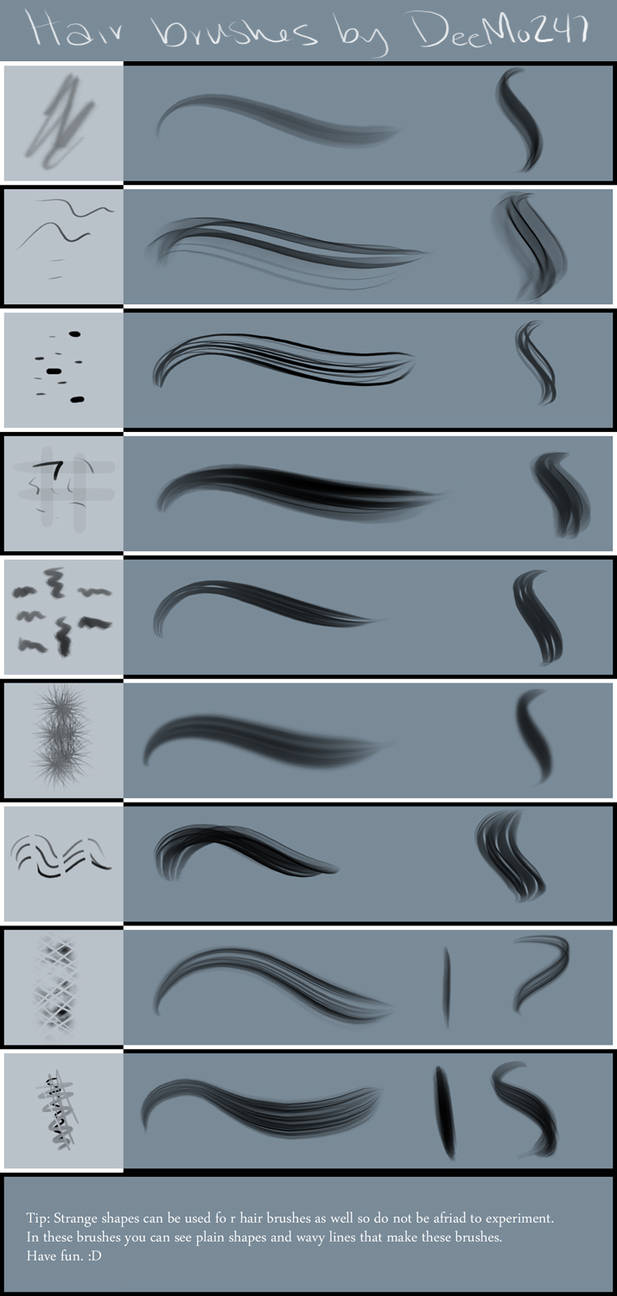 Hair Brush Part 2 by DeeMo247 on DeviantArt