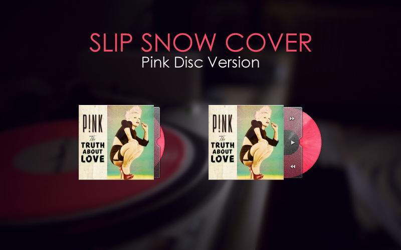 Slip Snow Cover Pink Disc