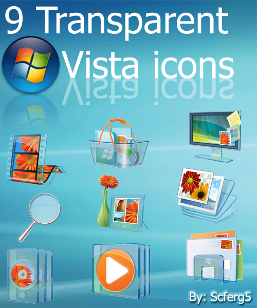 Transparent Vista icon Pack
