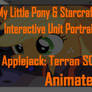 Applejack and Starcraft SCV Unit Portrait